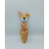 králík velký 1.250°c  34cm zlutý krop červeně, s kapsou