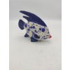 RYBA ZÁPICH, STŘEDNÍ, 20CM,BÍLÁ-FLEKY MODRÉ
