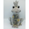 Žába plast s kytkou, 41cm