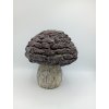 Houba plast hnědá, 26,5cm