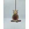 sova malá tlustá na zavěšení 12cm