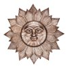 SLUNCE - KOVOVÁ NÁSTĚNNÁ DEKORACE, ŠEDÁ