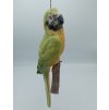 papoušek na zavěšení zelený 39cm mrazuvzdorný