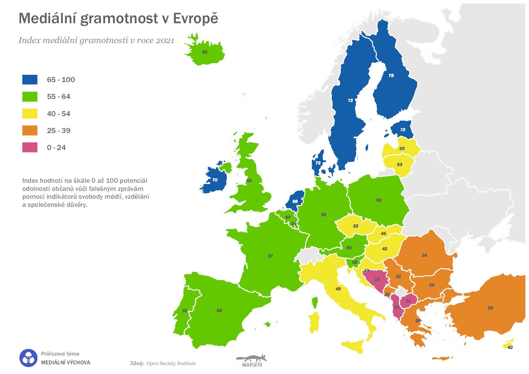 Mapa mediální gramotnosti ke stažení