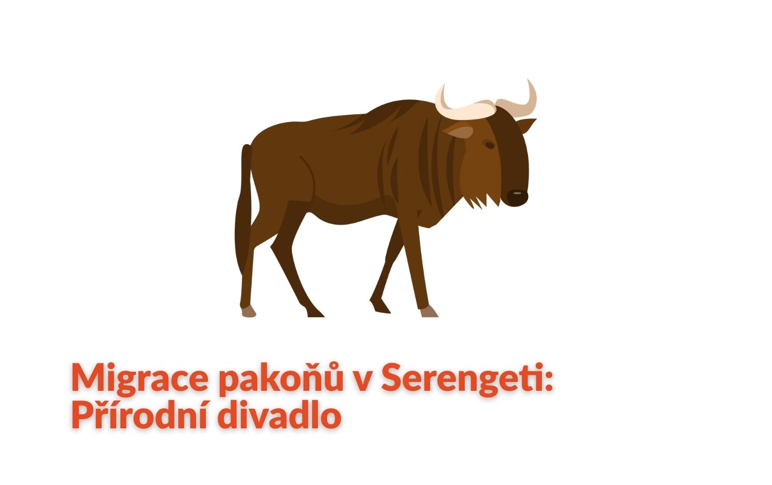 Migrace pakoňů v Serengeti