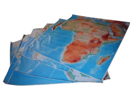 sada map kontinentů