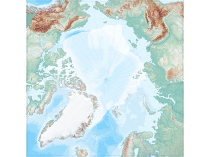 Velká mapa Arktidy do třídy