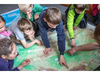 Velká mapa Česka do třídy