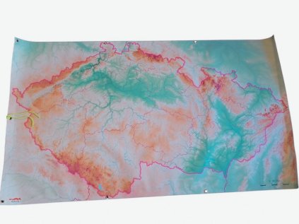 velká mapa Česka pro učitele