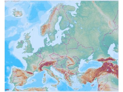 Velká mapa Evropy