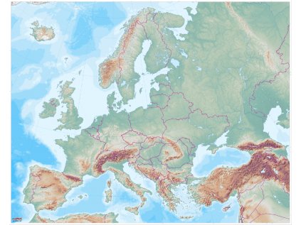 Velká mapa Evropy