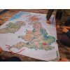 Školní mapa Britských ostrovů pro práci s angličtinou a mapou