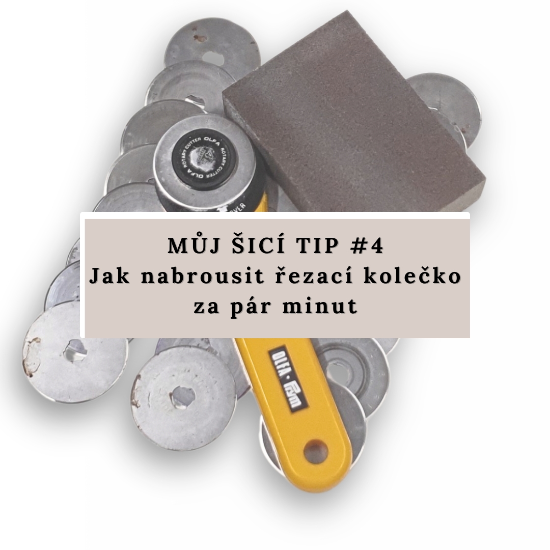 Jak nabrousit patchworkové řezací kolečko – můj jednoduchý (šicí) tip ✂️