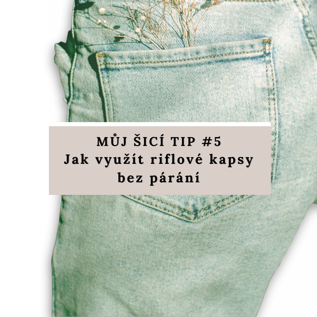 🧵 Jak využít riflové kapsy bez párání | šicí tip
