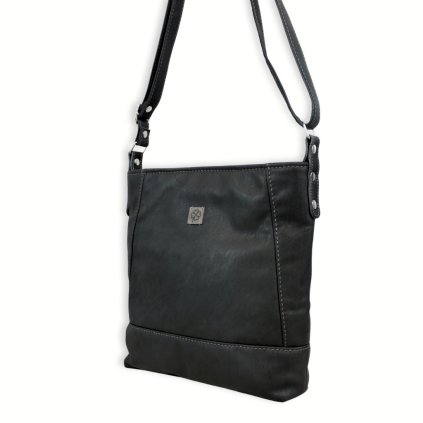 VINI MIDI – středně velká crossbody kabelka z pravé kůže pohled z boku