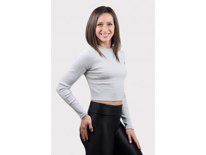 217 zebrovany crop top belave seda