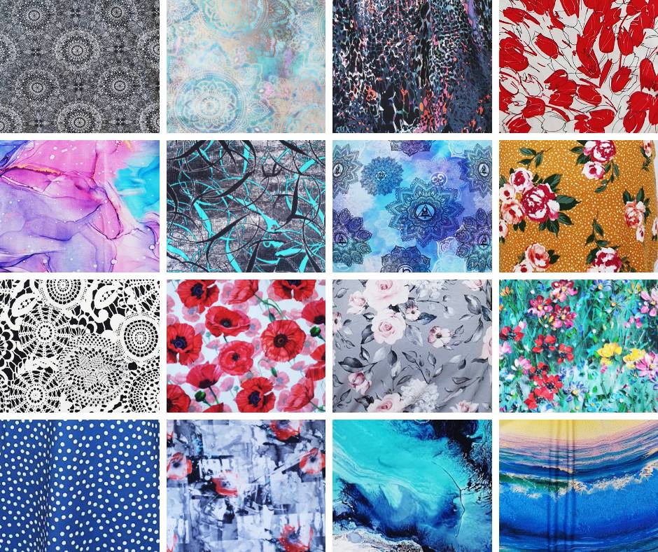 Materiály ze kterých šiji.