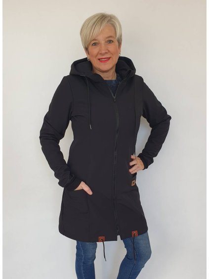 Softshellový kabát černý