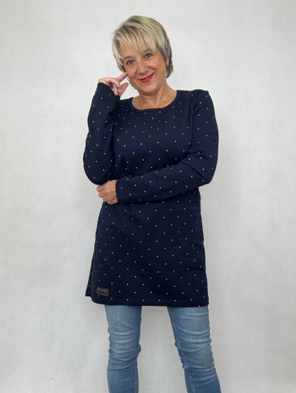 Dámské mikinošaty Anet modré