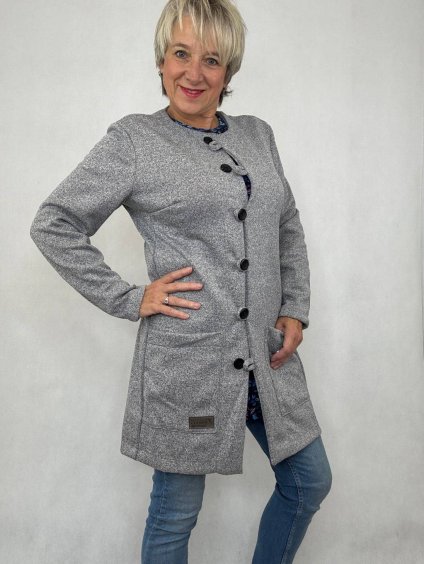 Kabátek Lada s červenou podšívkou