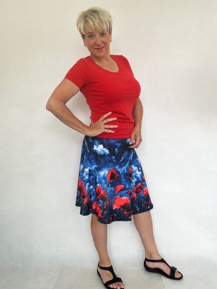 Dámská půlkolová sukně Blanka