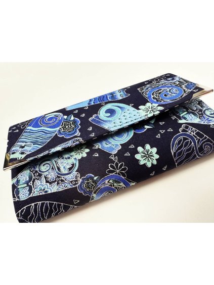 Dámská peněženka modre kočky