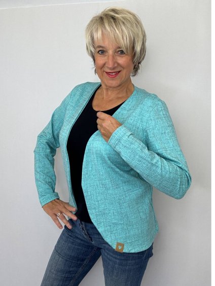 Dámský blejzr mint jeans