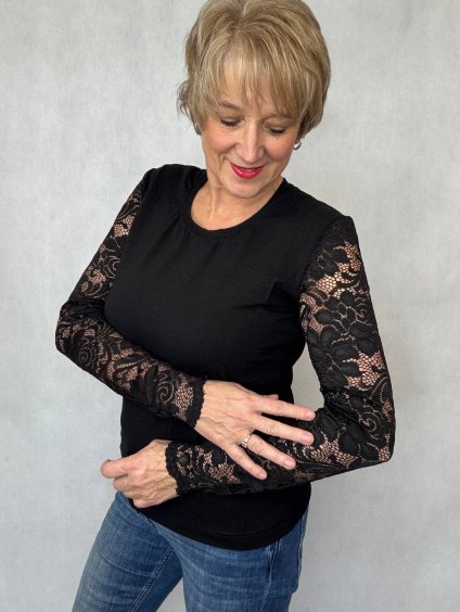 Dámské tričko Romantik černé