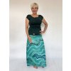 Maxi sukně zelený mramor (MS23006)