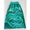 Maxi sukně zelený mramor (MS23006)
