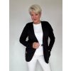 Dámské sako černá výšivka