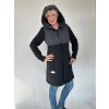 Dámský kabátek Erika šedo-černý