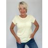 Dámské flámkové tričko Adéla vanilkové
