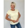 Dámské flámkové tričko Adéla vanilkové