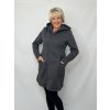 Dámský kabátek Erika šedý melír