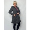 Dámský kabátek Erika šedý melír