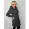 Dámský kabátek Erika šedý melír