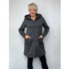 Dámský kabátek Erika šedý melír