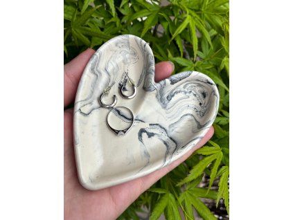 Jesmonite srdiečková miska