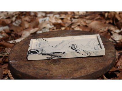 Jesmonite béžova tácka