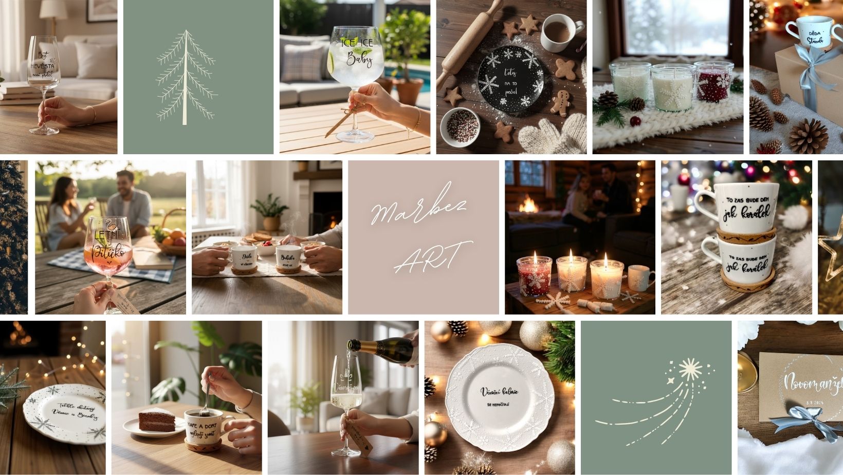 ručně malované nádobí