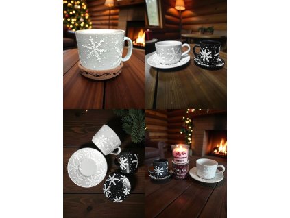 Ručně malovaný hrníček "Vločka"