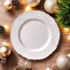 Dekorační talíř s 3D reliéfem "Vločka" 28 cm