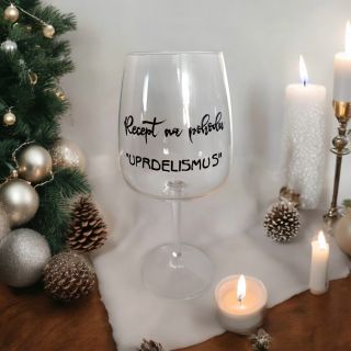 Jediný recept, který fakt funguje! 🍷 #pohodickajazz #uprdelismus #vsechnojetakjakma #rucnemalovanasklenicka #malovanorucne...