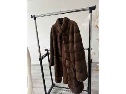 Dlhá elegantná norka "CHOCOLATE"