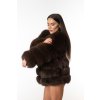 Kožuch z líšky "CHOCOLATE"