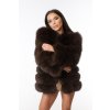 Kožuch z líšky "CHOCOLATE"