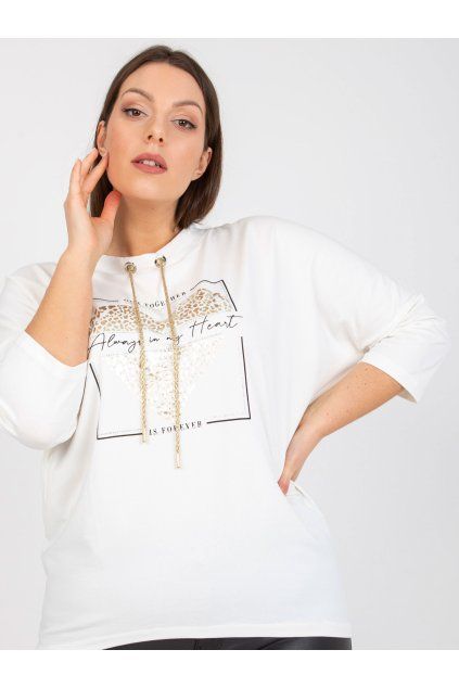 pol pl Biala codzienna bluzka plus size z aplikacja z dzetow 386863 3