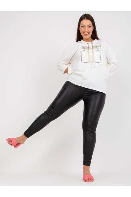 pol pl Biala codzienna bluzka plus size z aplikacja z dzetow 386863 1