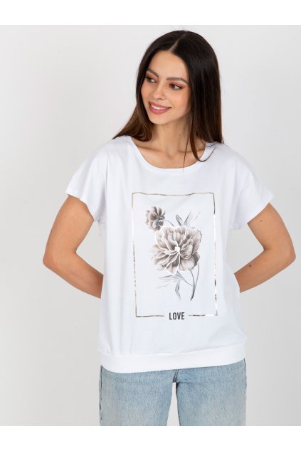 pol pl Hurt Biala bluzka bawelniana z printem RUE PARIS 399136 1